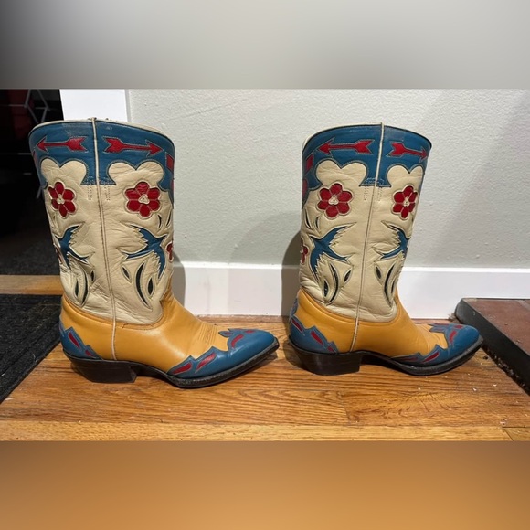 Ladies 7 Montana MM MX Western Cowboy Boots - Picture 3 of 10